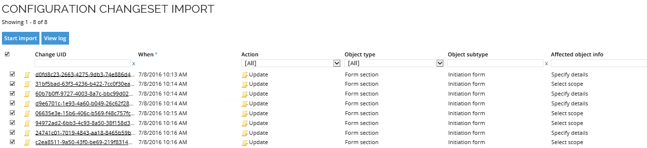 ChangesetImport