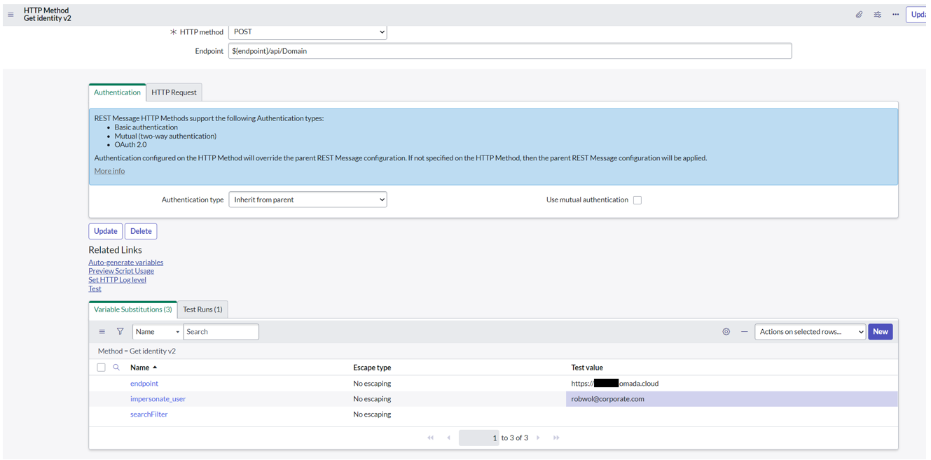 Testing-configuration