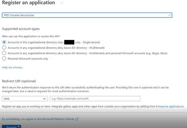 Create App Registration