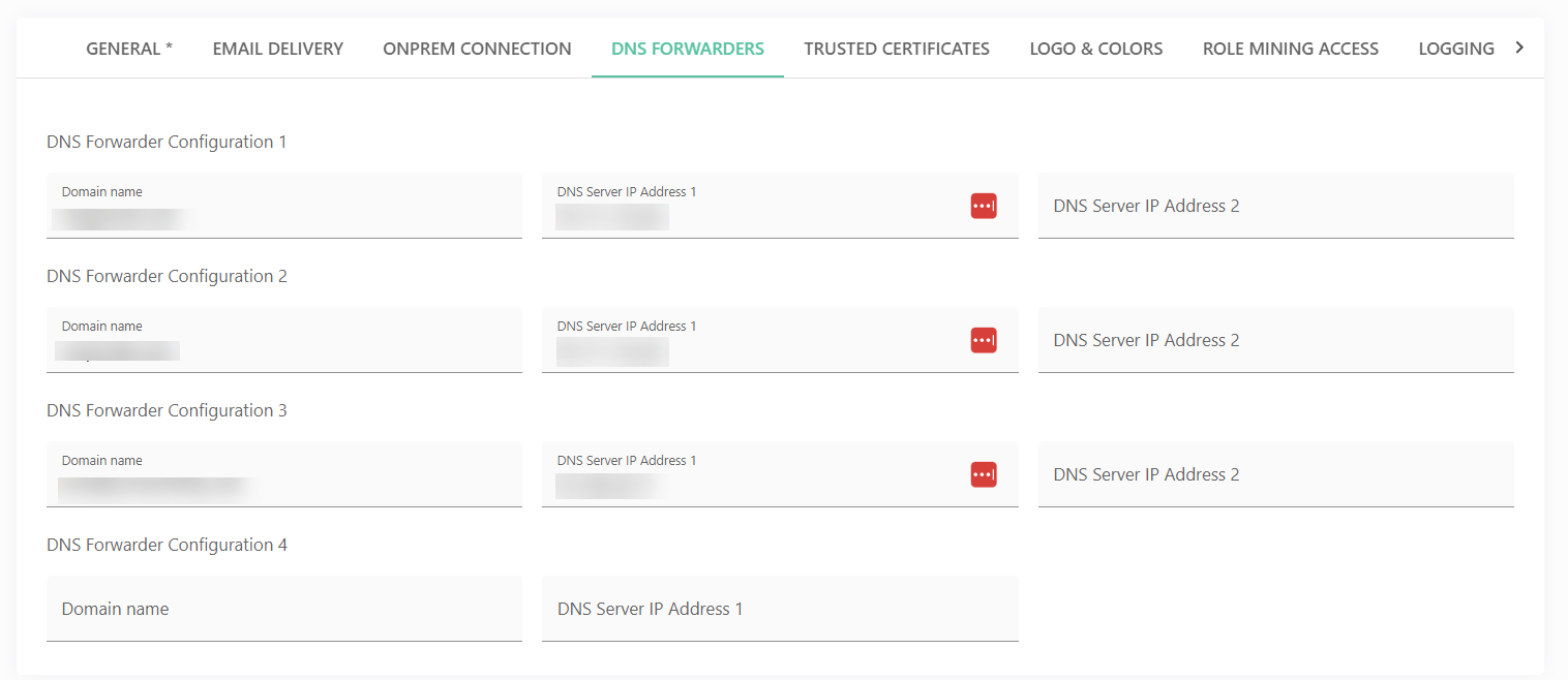 DNS forwarders