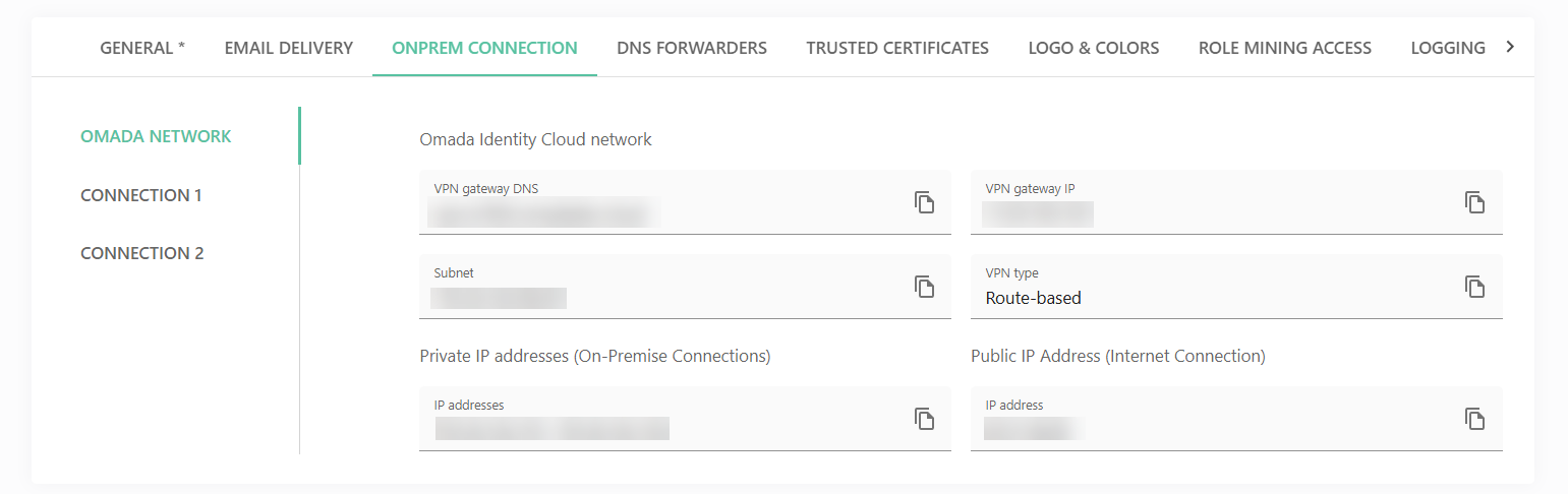 OnPrem connection