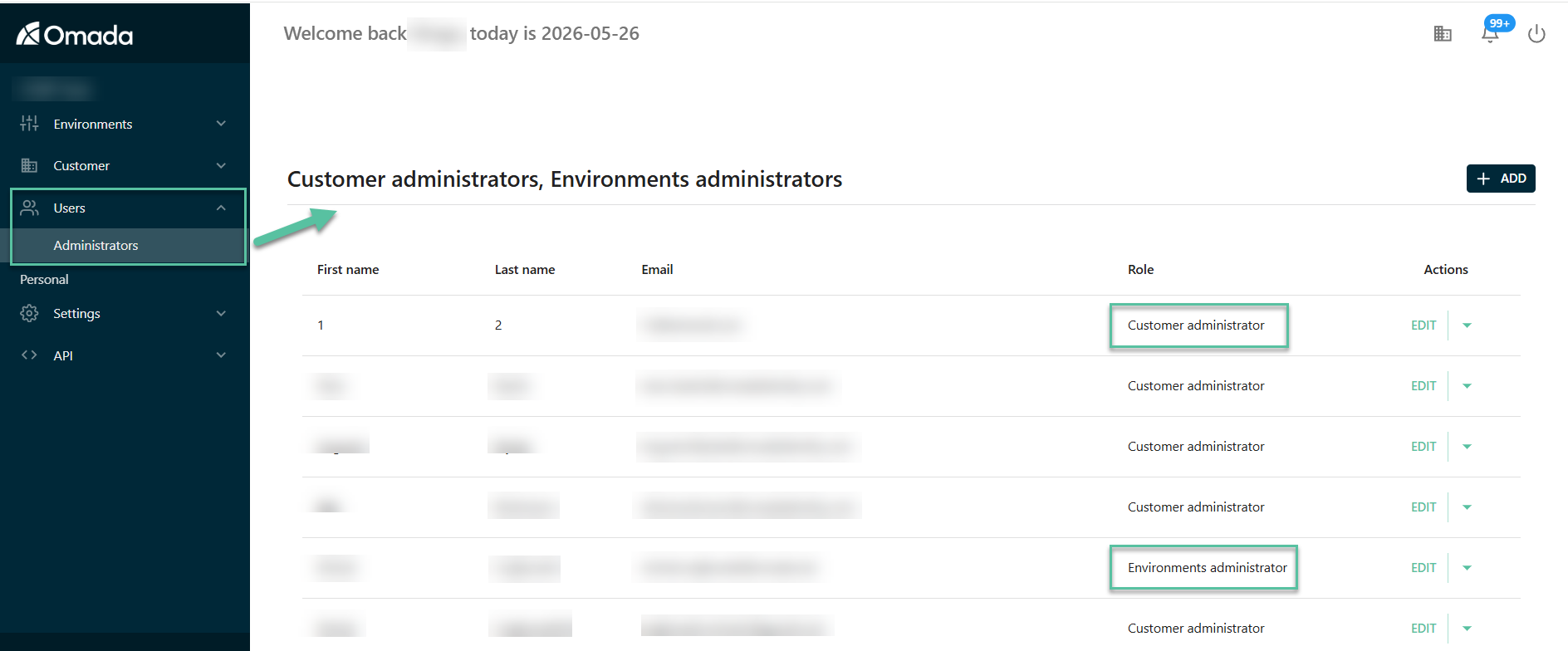 Overview of Customer administrators and Environments administrators