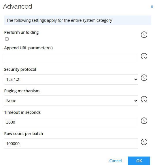 Advanced configuration