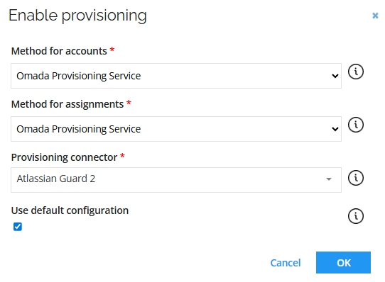 Enable provisioning option