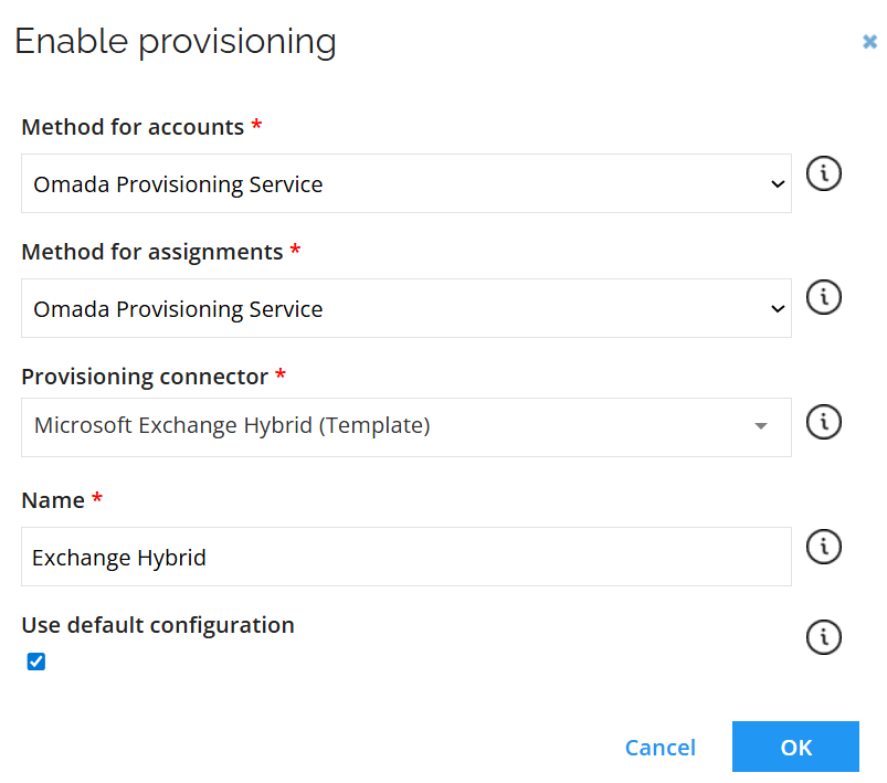 Enable provisioning
