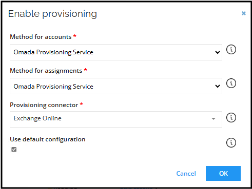 Enabling provisioning