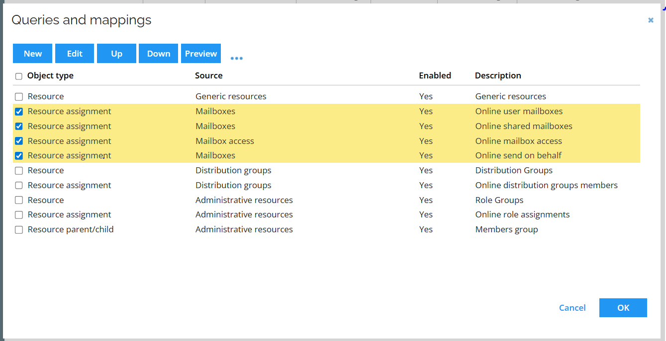 Removing mappings