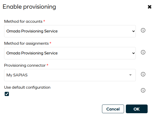 Enabling provisioning