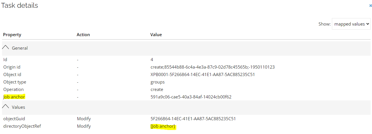 Task details