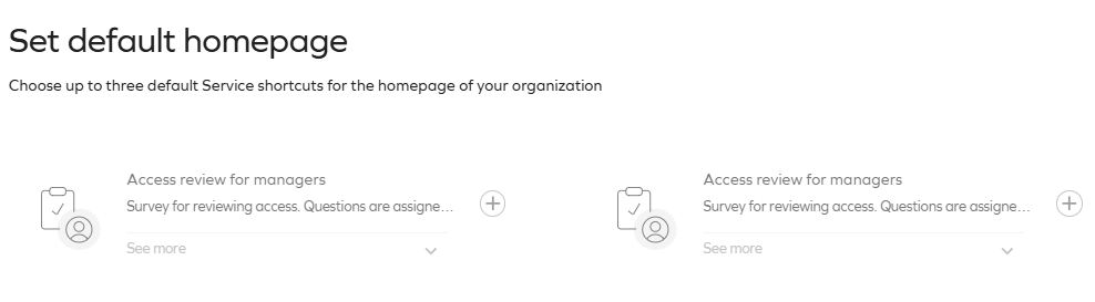 Dashboard settings configuration