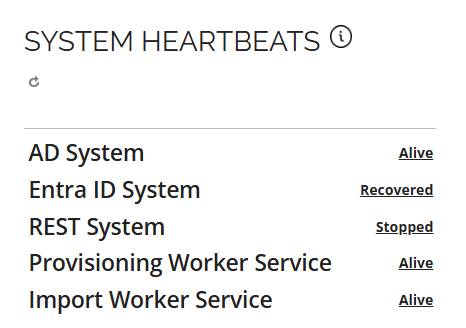 System heartbeats