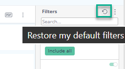 Omada Identity Analytics - IGA scorecard dashboard - refresh filtering