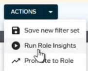 Access Intelligence dashboard - Run Role Insights actions