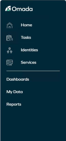 Menus and settings | Omada Identity Documentation