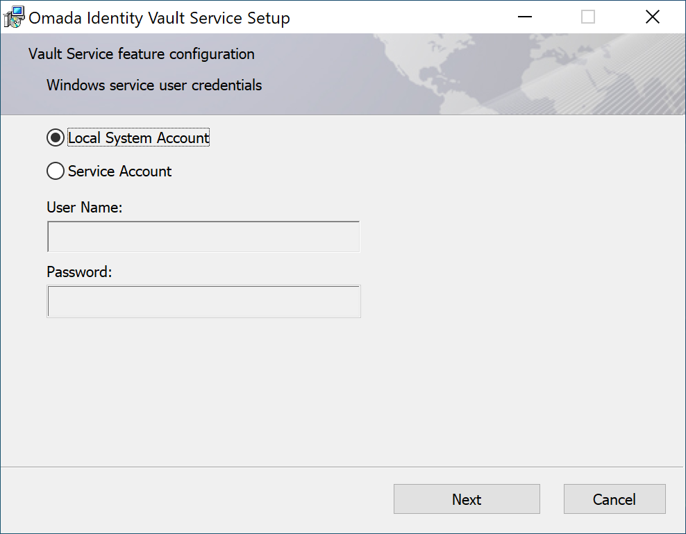 Vault Service (on-prem) | Omada Identity Documentation