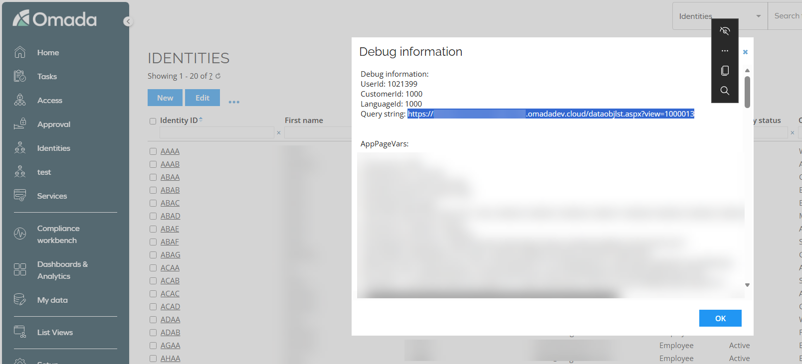 Changing view layout query string