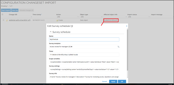 Application packages and Changesets | Omada Identity Documentation