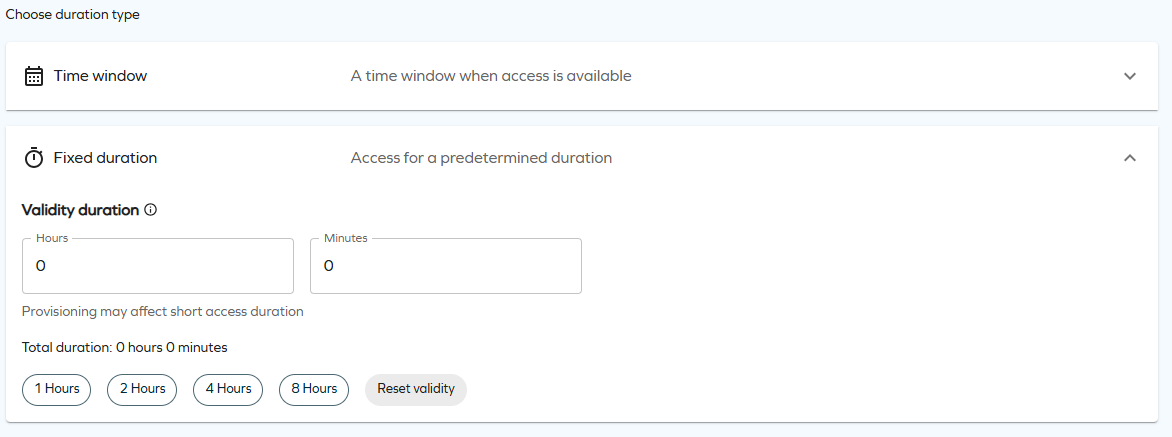 Fixed duration chips.