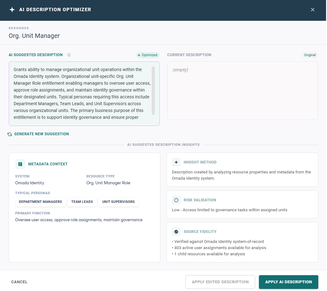 AI Description Optimizer