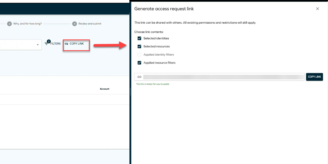 generate access request link