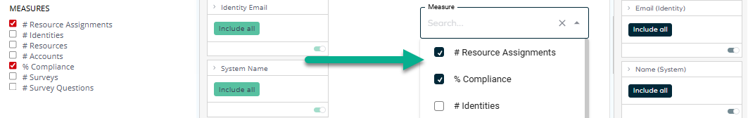 Changes to UI in Omada Identity Analytics