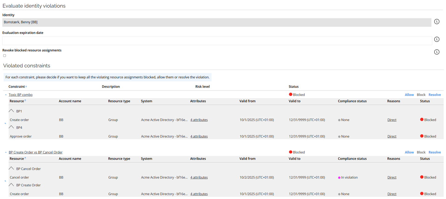 Improvement to Segregation of duties