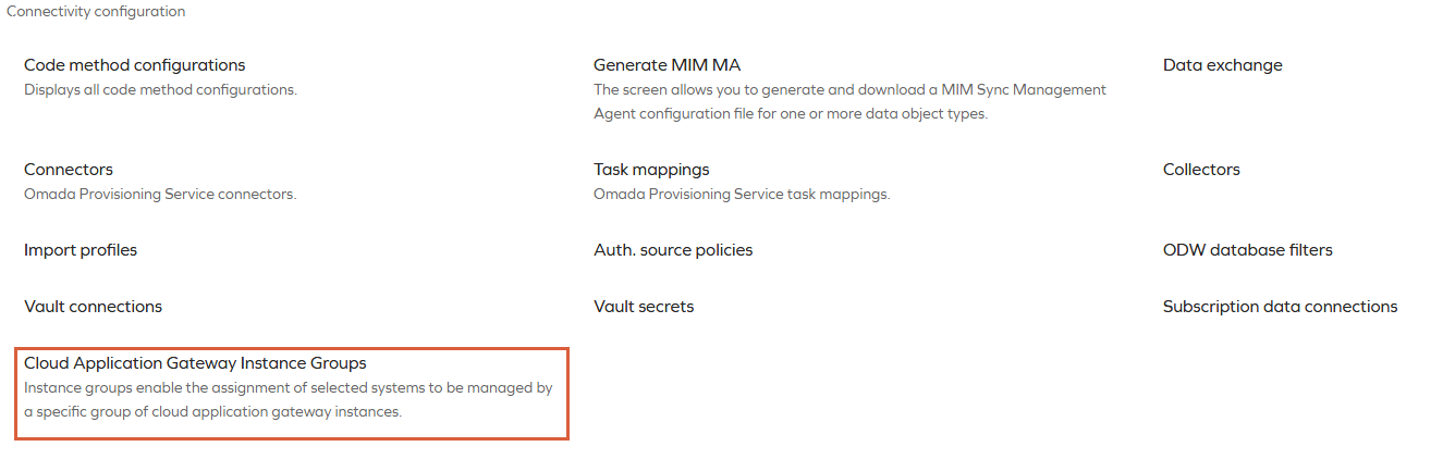 Cloud Application Gateway instance groups